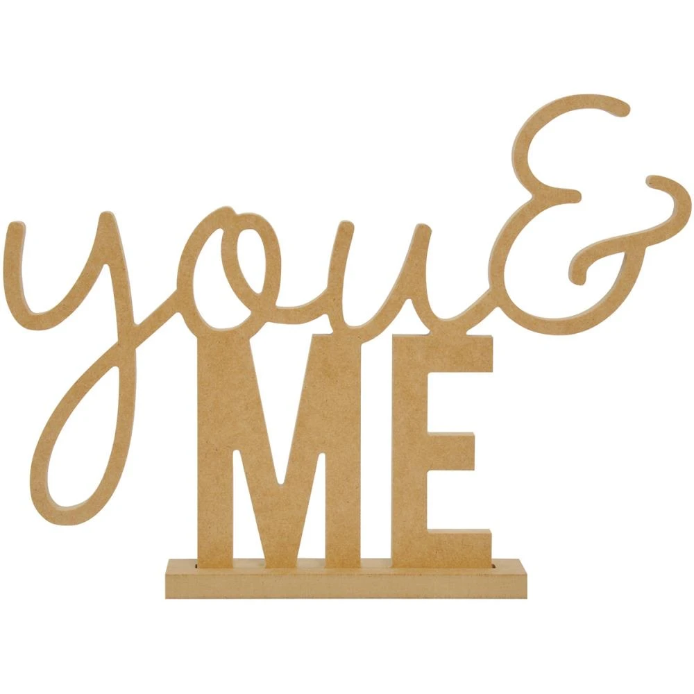 Kaisercraft Beyond The Page MDF Standing Words - You And Me, 13"X9.75"X1.5" 3 Kaisercraft Beyond The Page MDF Standing Words - You And Me, 13"X9.75"X1.5"