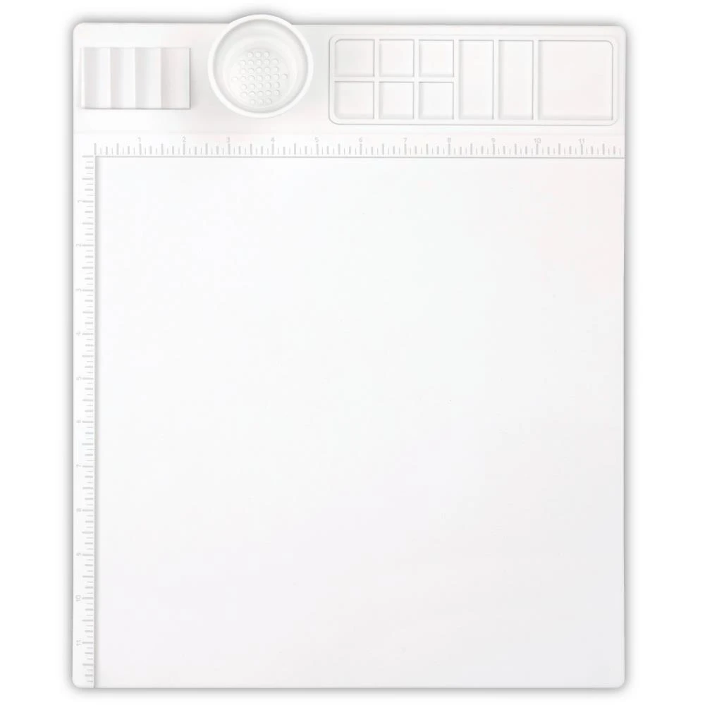 We R Memory Silicone Workspace & Stencil Mat 12"X12" 3 We R Memory Silicone Workspace & Stencil Mat 12"X12"