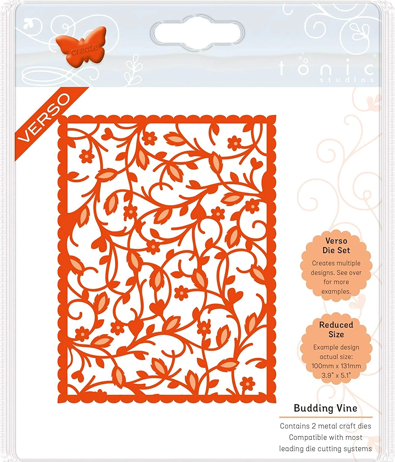 Tonic Studios Stanzschablonen Patterned Panels-Budding Vine 3 Tonic Studios Stanzschablonen Patterned Panels-Budding Vine