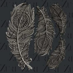 Zuri - Bohemian Feathers Set 1