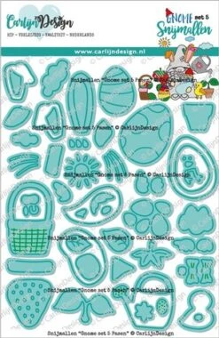 CarlijnDesign - Snijmallen Gnome Set 5 Pasen