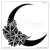 Sweet Poppy Stencil: Floral Crescent Moon -Bürobedarf Geschäft floral cresent moon w 300x2931 1