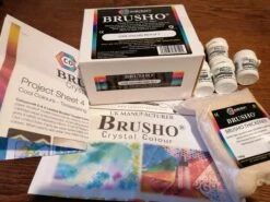 Brusho Cool Colours Pack - 5 X 15g