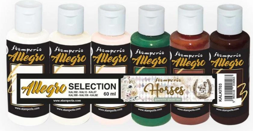 Stamperia - Kit 6 Allegro Selection Romantic Horses 3 Stamperia - Kit 6 Allegro Selection Romantic Horses