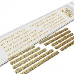 Karten-Kunst Hot Foil Plate Kk-HF003 - Mini Worte Zum Geburtstag