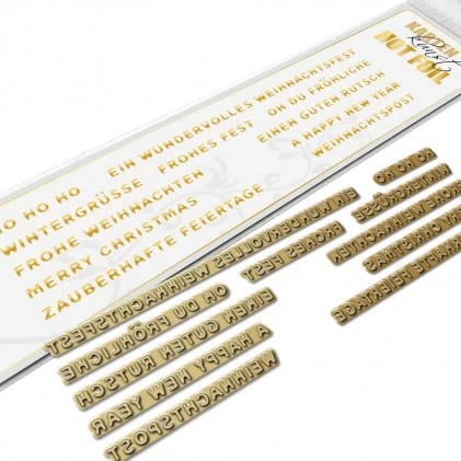 Karten-Kunst Hot Foil Plate Kk-HF010 - Mini Worte Zu Weihnachten 3 Karten-Kunst Hot Foil Plate Kk-HF010 - Mini Worte Zu Weihnachten