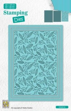 Nellie‘s Choice Shape Die - Rechteckiger Zweig Mit Beeren