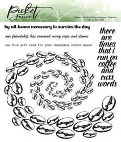 Picket Fence Studios - By All Beans 6x6 Inch Clear Stamps