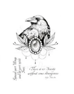 Sweet Poppy Stencil: A5 Stamp Set Raven