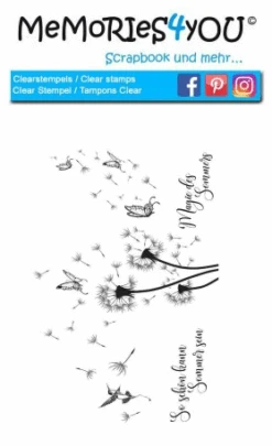 Memories4you Stempel (Slimline) "Magie Des Sommers"