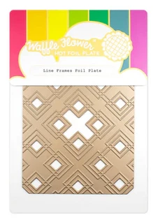 Waffle Flower - Line Frames Foil Plate