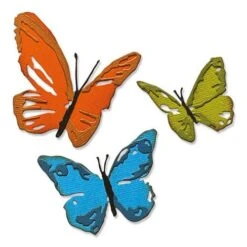 Sizzix Thinlits Die Set - Brushstroke Butterflies