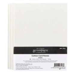 Spellbinders -BetterPress - BetterPress Cotton Card Panels 4.25x5.5 Inch Pebble (25pcs)