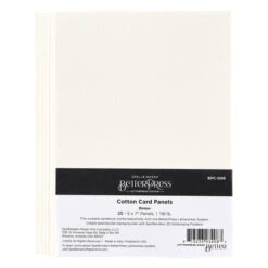 Spellbinders -BetterPress - BetterPress Cotton Card Panels 5x7 Inch Bisque (25pcs)