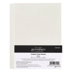 Spellbinders -BetterPress - BetterPress Cotton Card Panels 5x7 Inch Pebble (25pcs)