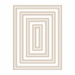 Spellbinders Essential Duo Lines Rectangles Glimmer Hot Foil Plate